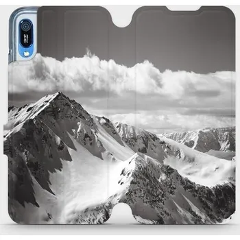 Pouzdro na mobilní telefon Flipové pouzdro Mobiwear - Huawei Y6 2019 - M152P Velehory (Knížkové flip pouzdro, obal, kryt na mobil Huawei Y6 2019 - M152P Velehory, materiál Umělá kůže + TPU - ochrana 360°, stojánek, silikonová vanička, magnetické zavírání)