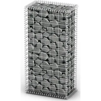 Plot OMAXI Gabionový koš s víky pozinkovaný drát 100 x 50 x 30 cm 875536
