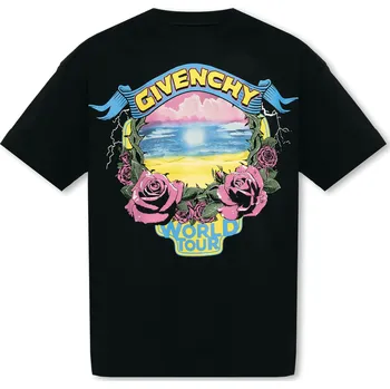 Pánské tričko GIVENCHY World Tour Black tričko L Černá