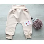 AMÁLKA Elastické rostoucí kalhoty teplákovina, oříškové Velikost: 92