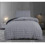 Jahu Modern House krepové povlečení - černošedá Rozměr: 1x 70 x 90 a 1x 140 x 200 cm