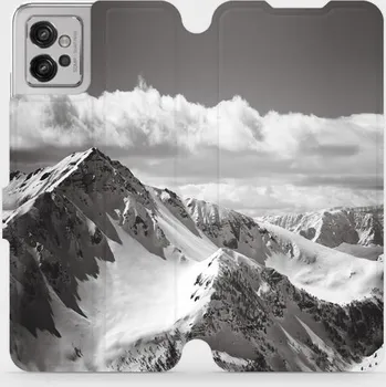 Pouzdro na mobilní telefon Flipové pouzdro Mobiwear - Motorola Moto G32 - M152P Velehory (Knížkové flip pouzdro, obal, kryt na mobil Motorola Moto G32 - M152P Velehory, materiál Umělá kůže + TPU - ochrana 360°, stojánek, silikonová vanička, magnetické zavírání)