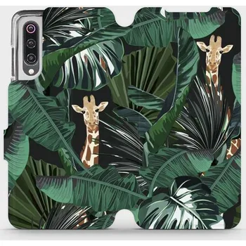 Pouzdro na mobilní telefon Flipové pouzdro Mobiwear - Xiaomi Mi 9 - VP06P Žirafky (Knížkové flip pouzdro, obal, kryt na mobil Xiaomi Mi 9 - VP06P Žirafky, materiál Umělá kůže + TPU - ochrana 360°, stojánek, silikonová vanička, magnetické zavírání)