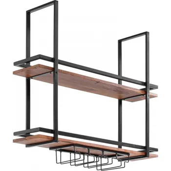 Knihovna Dřevěná závěsná police 120 cm Vintage - VÝPRODEJ