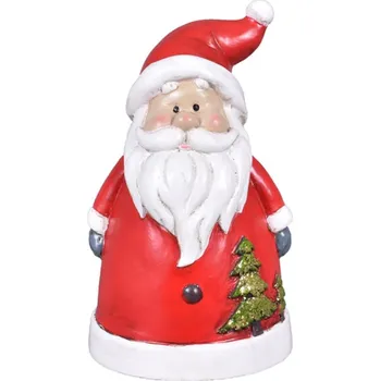 Vánoční dekorace Santa Claus polyresinový 11x10x18cm