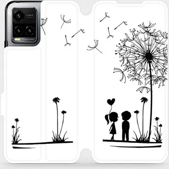 Pouzdro na mobilní telefon Flipové pouzdro Mobiwear - Vivo Y33s - MH16P Dvojice s pampeliškou (Knížkové flip pouzdro, obal, kryt na mobil Vivo Y33s - MH16P Dvojice s pampeliškou, materiál Umělá kůže + TPU - ochrana 360°, stojánek, silikonová vanička, magnetické zavírání)