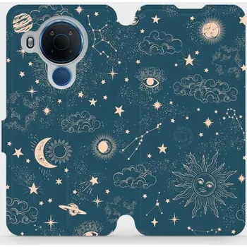 Pouzdro na mobilní telefon Flipové pouzdro Mobiwear - Nokia 5.4 - VP14S Magický vesmír (Knížkové flip pouzdro, obal, kryt na mobil Nokia 5.4 - VP14S Magický vesmír, materiál Umělá kůže + TPU - ochrana 360°, stojánek, silikonová vanička, magnetické zavírání)