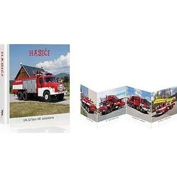 Pastelka Leporelo 8x9 cm - Hasiči