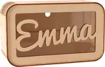 Dřevěná pokladnička se jménem - malá