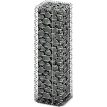 Plot OMAXI Gabionový koš s víky z pozinkovaného drátu 100 x 30 x 30 cm 875529