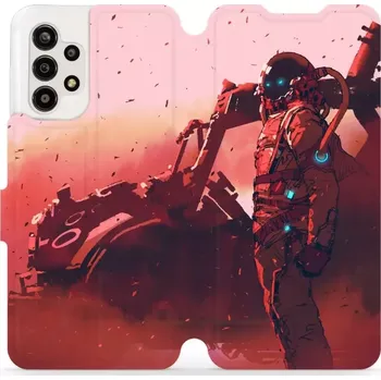 Pouzdro na mobilní telefon Flipové pouzdro Mobiwear - Samsung Galaxy A13 - MA09S Průzkumník s červeným vozítkem (Knížkové flip pouzdro, obal, kryt na mobil Samsung Galaxy A13 - MA09S Průzkumník s červeným vozítkem, materiál Umělá kůže + TPU - ochrana 360°, stojánek, silikonová)