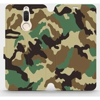 Pouzdro na mobilní telefon Flipové pouzdro Mobiwear - Huawei Mate 10 Lite - V111P Maskáče (Knížkové flip pouzdro, obal, kryt na mobil Huawei Mate 10 Lite - V111P Maskáče, materiál Umělá kůže + TPU - ochrana 360°, stojánek, silikonová vanička, magnetické zavírání)