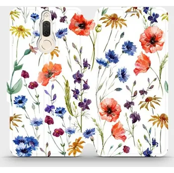Pouzdro na mobilní telefon Flipové pouzdro Mobiwear - Huawei Mate 10 Lite - MP04S Luční kvítí (Knížkové flip pouzdro, obal, kryt na mobil Huawei Mate 10 Lite - MP04S Luční kvítí, materiál Umělá kůže + TPU - ochrana 360°, stojánek, silikonová vanička, magnetické zavírání)