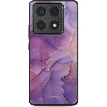 Pouzdro na mobilní telefon Lesklý kryt Mobiwear Glossy - Xiaomi 14T Pro - G050G - Fialový mramor (Prémiové lesklé pouzdro, obal, kryt Mobiwear Glossy na mobil Xiaomi 14T Pro - G050G - Fialový mramor, materiál Plast + TPU silikon - krytí po všech stranách, neošoupatelný potisk, tenk