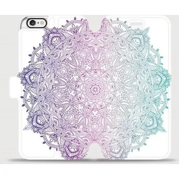 Pouzdro na mobilní telefon Flipové pouzdro Mobiwear - Apple iPhone 6 / iPhone 6s - M008S Mandala (Knížkové flip pouzdro, obal, kryt na mobil Apple iPhone 6 / iPhone 6s - M008S Mandala, materiál Umělá kůže + TPU - ochrana 360°, stojánek, silikonová vanička, magnetické zavírání)