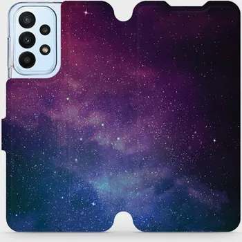 Pouzdro na mobilní telefon Flipové pouzdro Mobiwear - Samsung Galaxy A23 / A23 5G V147P Mlhovina (Knížkové flip pouzdro, obal, kryt na mobil Samsung Galaxy A23 / A23 5G V147P Mlhovina, materiál Umělá kůže + TPU - ochrana 360°, stojánek, silikonová vanička, magnetické zavírání)