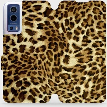 Pouzdro na mobilní telefon Flipové pouzdro Mobiwear - Vivo Y72 5G / Vivo Y52 5G - VA33P Leopardí vzor (Knížkové flip pouzdro, obal, kryt na mobil Vivo Y72 5G / Vivo Y52 5G - VA33P Leopardí vzor, materiál Umělá kůže + TPU - ochrana 360°, stojánek, silikonová vanička, magnetické)