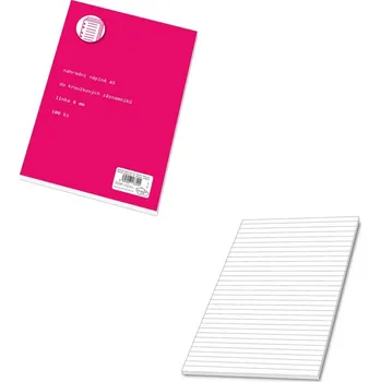 Blok Náhradní vložka A5, linka, 100 listů