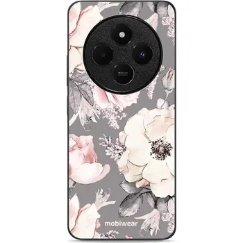 Telefonní příslušenství Lesklý kryt Mobiwear Glossy - Xiaomi Redmi 14C / Poco C75 - G034G - Květy na šedém pozadí (Prémiové lesklé pouzdro, obal, kryt Mobiwear Glossy na mobil Xiaomi Redmi 14C / Poco C75 - G034G - Květy na šedém pozadí, materiál Plast + TPU silikon - krytí po)