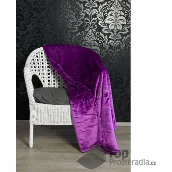 Mikroflanelová deka Premium 150x200 - Fialová