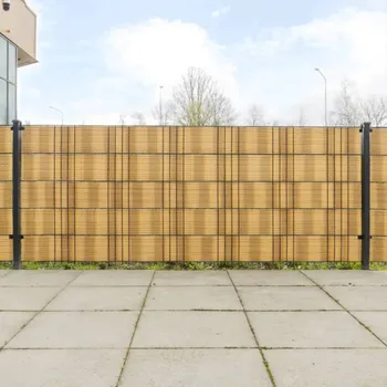 Plot OMAXI Balkonové zástěny 5 ks světle hnědé 255 x 19 cm polyratan 431393
