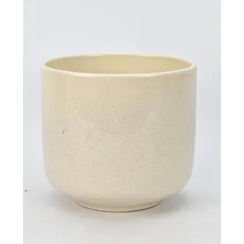 Květináč Keramický květináč Bari 16 cm krém efekt II. jakost
