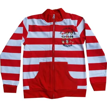 Chlapecká mikina xcena Minnie Mouse mikina červená s pruhy Velikost: 3 roky