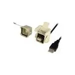 ENCITECH Kabel-adaptér USB 2.0,s ochrannou krytkou 1,8m IP65