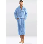 DKaren 130 pánský huňatý župan modrý