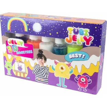 kreativní sada TUBAN Tubi Jelly sada 6 barev 3D příšerky