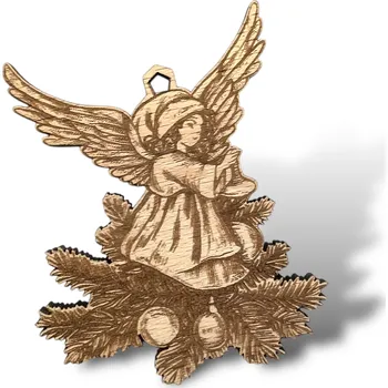 JarisWood Vánoční ozdoba anděl 1 Varianta: 1 ozdoba andělíčka