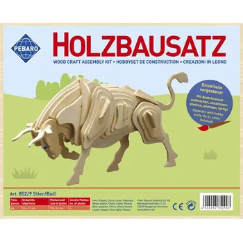ostatní stavebnice Pebaro - stavebnice dřevěná - býk