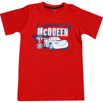 Dětská móda xcena Cars trika bavlněné červené Velikost: 8 roků
