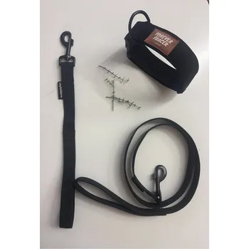 Obojek pro psa Set / obojek + 2x vodítko / 7 barev Barva: Černý M set