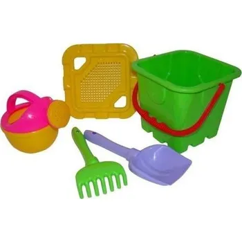 ostatní stavebnice Sada na písek č. 284: Kbelíček - tvar pevnost, velký: /+1 ****