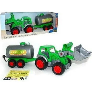 ostatní stavebnice Traktor Farmář s lopatou a přívěsem cisterna /+1 ****
