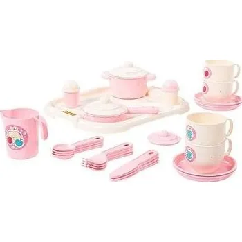 ostatní stavebnice Nádobíčko Hospodyňka pro 4 osoby s tácem (E6), 29 dílů/+1 *****