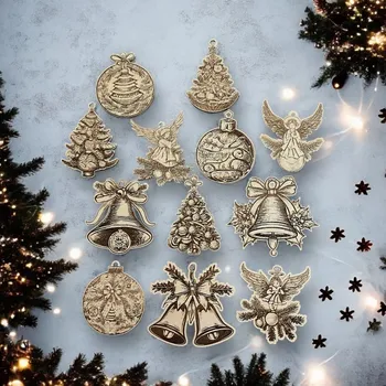 JarisWood Sada vánočních ozdob