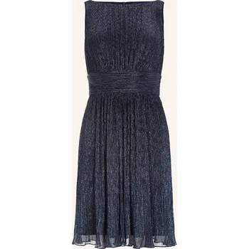 Dámské šaty Swing Dámské Koktejlové Šaty S Třpytivou Přízí, tmavě modrá, 34