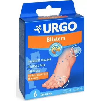 Náplast Urgo blisters Na puchýře hydrokoloidní náplast 6 ks