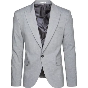 Pánské sako Světle šedé pánské sako MX0618 Velikost: 2XL