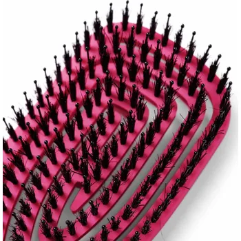 kartáč na vlasy Peniculus FlexiBrush Combo - kvalitní kartáč na vlasy - mix divokých štětin a nylonových 7917 - Pink/růžová