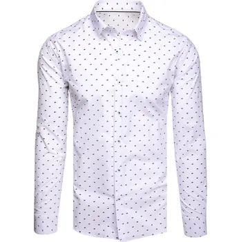 Pánská košile Pánská košile s dlouhým rukávem DX2607 Barva: Bílá, Velikost: 2XL