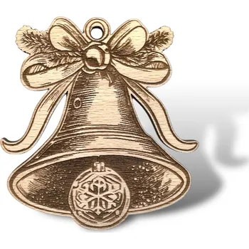 JarisWood Vánoční ozdoba zvoneček 3 Varianta: 1 ozdoba zvoneček