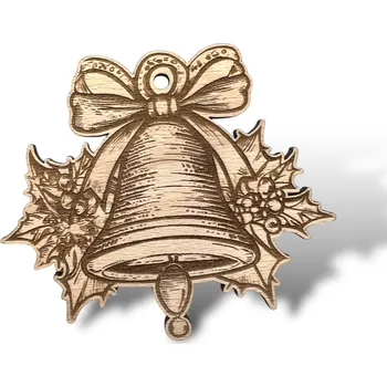 JarisWood Vánoční ozdoba zvoneček 1 Varianta: 1 ozdoba zvoneček