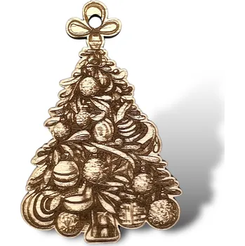 JarisWood Vánoční ozdoba stromeček 3 Varianta: 1 ozdoba stromečku