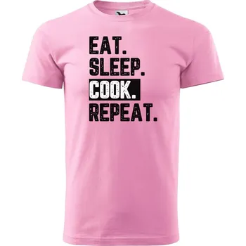 Pánské tričko DOBRÝ TRIKO Pánské tričko s potiskem Cook Velikost: M, Barva: Růžová