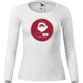 Dámské tričko DOBRÝ TRIKO Dámské triko s potiskem Vánoční načítání Velikost: 3XL, Barva: Bílá