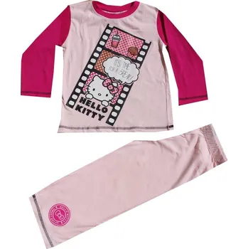 Dívčí pyžamo xcena Hello Kitty dívčí pyžamo růžové Velikost: 3 roky