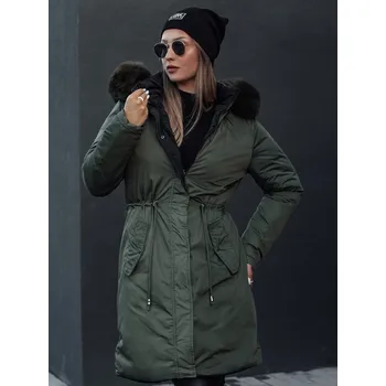 Zeleno-černá dámská zimní oboustranná bunda TRENDNEL TY4589 Velikost: XL